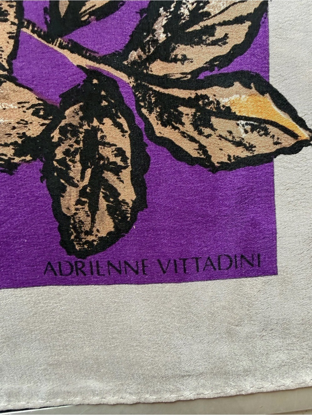 Vintage Silk Scarf, Adrienne Vittadini - Picture 4 of 6